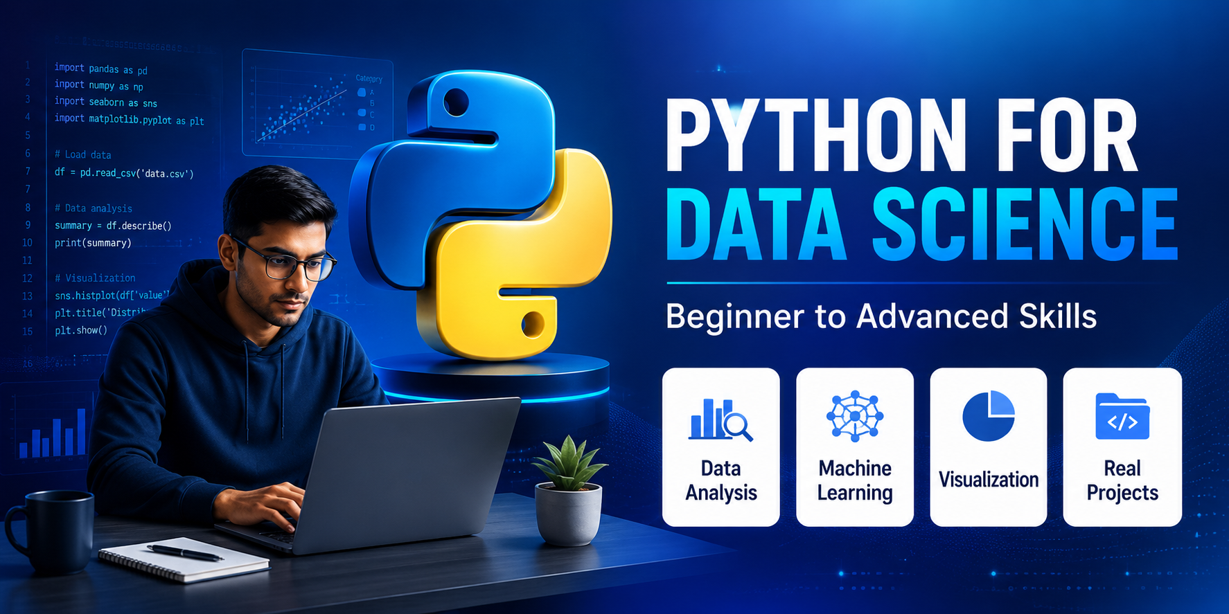 Python for Data Science: Beginner to Advanced Skills